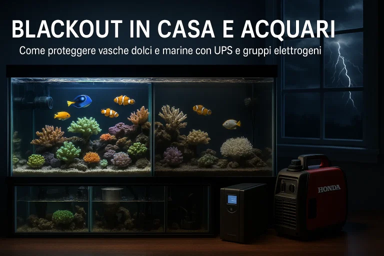 Blackout in casa e acquari
