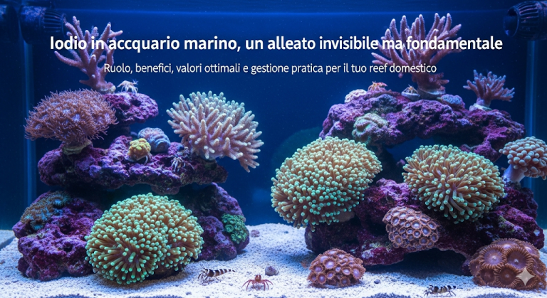 Iodio in acquario marino