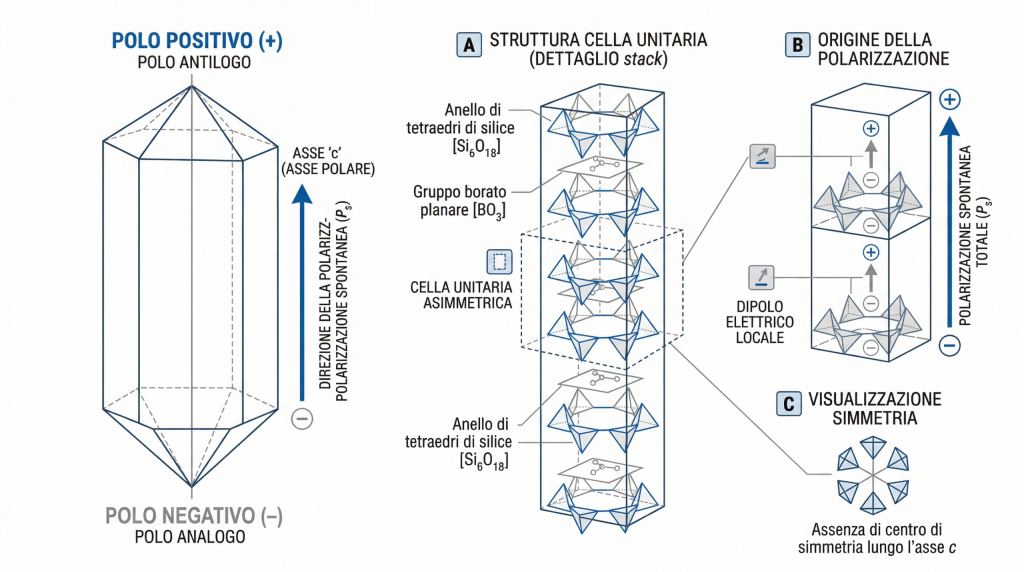 Schema-della-struttura-cristallina-della-tormalina-con-poli-piezoelettrici-tormalina-acquariofilia-scaled-1-1024x572 Tormalina acquario: serve davvero o è solo marketing?